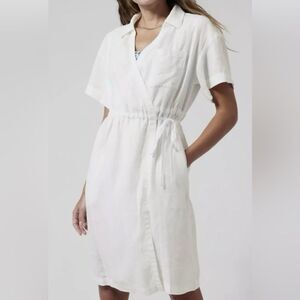 Athleta Playa 100% Linen Wrap Dress- new without tag